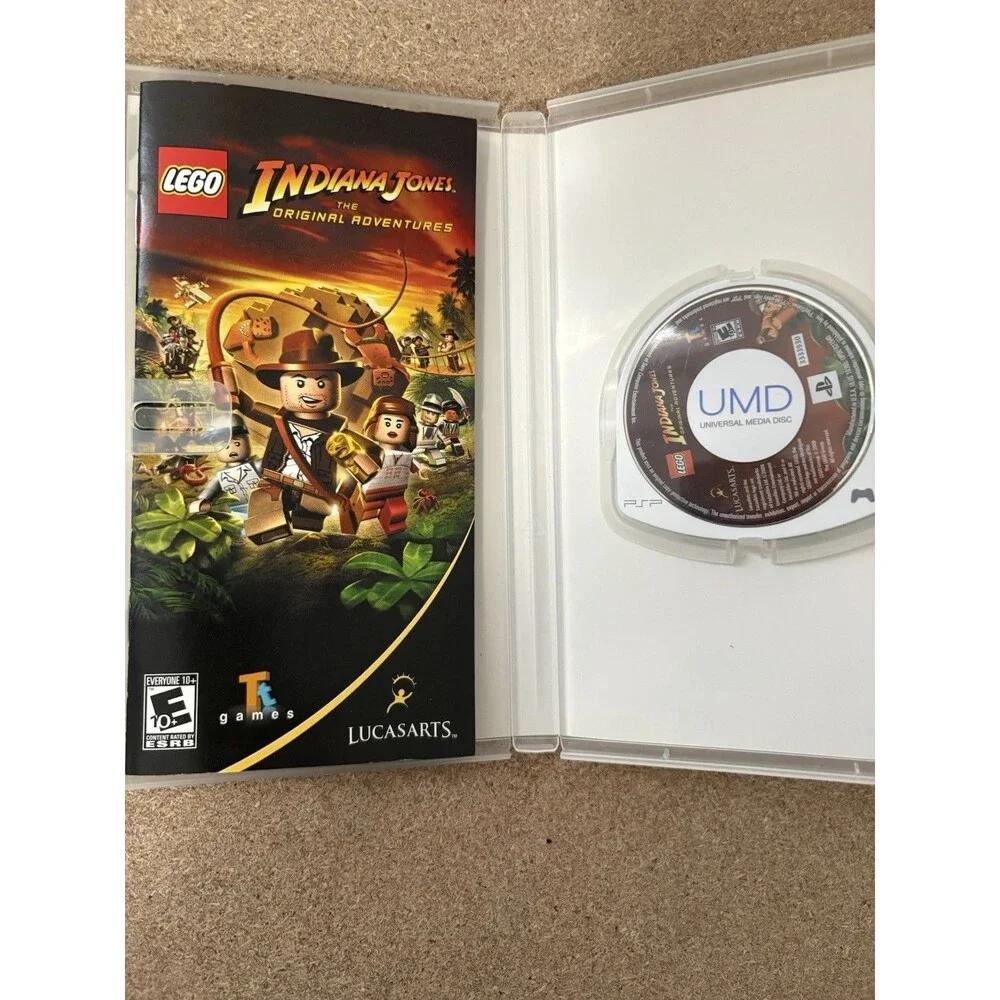 LEGO Indiana Jones The Original Adventures Sony PSP UMD. CIB W/ Case & Manual